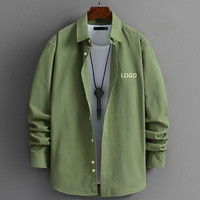 Camicia di qualità Premium alla moda Casual in cotone da uomo a manica lunga Smart Casual camicia Vintage da ufficio da lavoro formale camicia da uomo