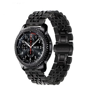 Lionorm Luxe <span class=keywords><strong>7</strong></span> Perles Lien Bracelet 20mm 22mm Bracelet De Montre En Acier Inoxydable Bracelet De Poignet En Métal pour Montres Intelligentes - Product Image 3