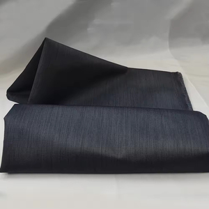 Tissu polyester rayé gris foncé 300D, enduit PU, anti-boulochage, pour sacs et accessoires - Product Image 1