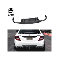 Nouveau pare-chocs en fibre de carbone W204 C63AMG avec découpes pour l'échappement pour Classe C (W204) - Amélioration par montage à visser