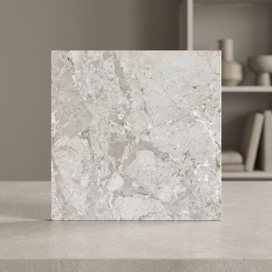Breccia Grey 600x600mm Glossy Porcelain Floor Tiles Granite Look Ceramic Flooring 24x24 - Product Image 3