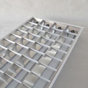 2 х4 фута потолочная решетка светлая решетка решетки g13 алюминиевая 3x28 Вт 3x36 Вт t8 люминесцентная решетка решетки для офиса - Product Image 2