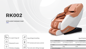 Chaise de massage électrique portable haut de gamme 2025, meilleure vente en Chine, avec analyse corporelle, recharge sans fil, haut-parleur <span class=keywords><strong>Bluetooth</strong></span>, étirement yoga, Zero Gravity - Product Image 3