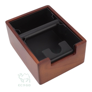 Caja de desecho de madera de acacia para café expreso con barra de golpeo extraíble, herramientas profesionales para barista para el hogar o cafetería - Product Image 4