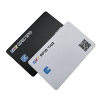 Carte de visite NFC imprimée, carte NFC blanche mate en PVC avec code QR