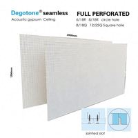 Panneau de gypse absorbant pas cher prix papier face plâtre ignifuge perforé avec trou irrégulier Chine approvisionnement panneau acoustique