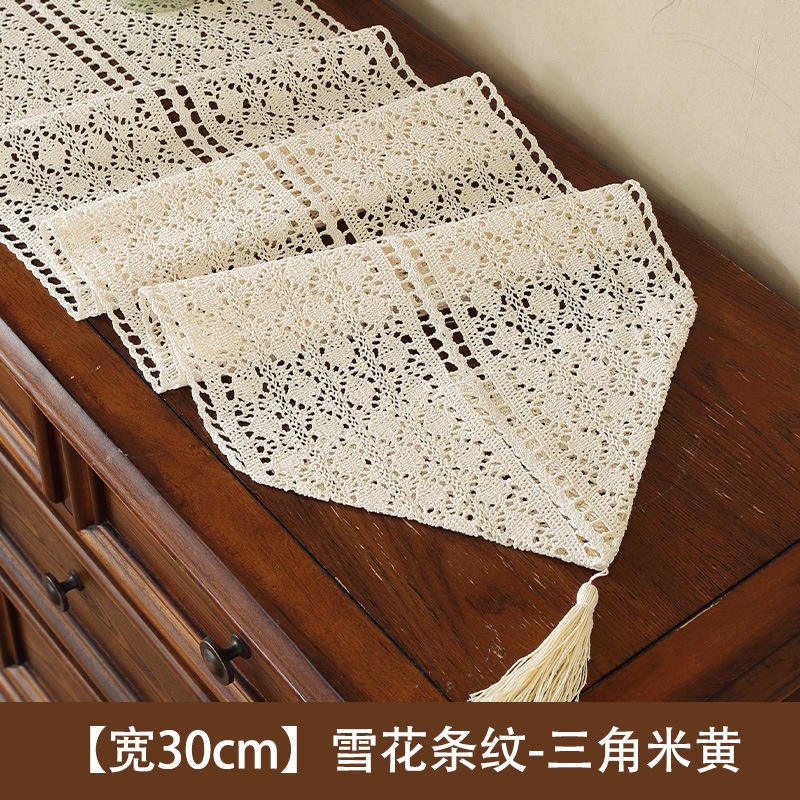 [กว้าง 30 ซม.] ลายเกล็ดหิมะ - สีเบจสามเหลี่ยม