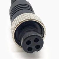 Câble d'extension vidéo pour systèmes de vidéosurveillance, DVR mobile, caméra de voiture, 5m, connecteur aviation 4 broches M12, étanche IP68, cuivre