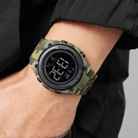Montre-bracelet sport pour homme SKMEI 2713, grand cadran, multifonction, compte à rebours, électronique, étanche, double fuseau horaire, montre numérique, Reloj