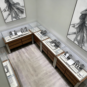 Vitrine <span class=keywords><strong>de</strong></span> présentation en verre à façade ouverte avec tiroirs pour magasin <span class=keywords><strong>de</strong></span> détail - Product Image 3