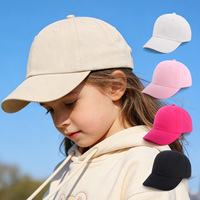 Gorra de Béisbol de Algodón de 6 Paneles, Ajustable, de Color Sólido, para Verano, Aire Libre, Unisex, para Niños y Adultos
