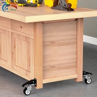 2.5/3 pouces établi table scie mobile roulette poids de charge 660/880lbs pied amovible roues rétractables