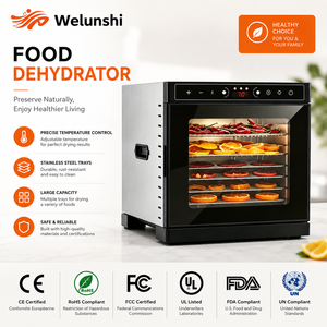 <span class=keywords><strong>Deshidratador</strong></span> <span class=keywords><strong>de</strong></span> Alimentos WLS-1004 en Oferta con Puerta <span class=keywords><strong>de</strong></span> Vidrio, Control Digital, 8 Bandejas, para <span class=keywords><strong>Frutas</strong></span>, Verduras, Carne Seca y Alimentos para Mascotas - Product Image 1