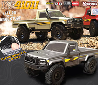 YIKONG YKHobby YK41011 Camioneta RC Crawler 4WD a Escala 1:10 con Ejes Portales Delanteros y Traseros, Motor 550, Control por Aplicación, Alcance de 300M, Nivel Experto