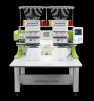 Máquina de Bordar Computarizada de Alta Velocidad FUJA de 2 Cabezales y Múltiples Agujas, Máquina de Bordar Automática Computarizada de 15 Agujas con Precio