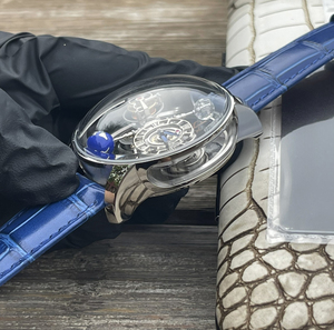 2025 nóng bán mô hình: 47mm Đường kính vòm Sapphire tinh thể, <span class=keywords><strong>360</strong></span> ° trong suốt, thạch anh phong trào cao cấp của người đàn ông xem - Product Image 3