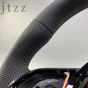 Volante Deportivo de Cuero de Alta Calidad para <span class=keywords><strong>Audi</strong></span> A3 S3 <span class=keywords><strong>RS3</strong></span> A4 S4 RS4 A5 S5 RS5 B9 B8, Modificación Interior Automotriz - Product Image 4