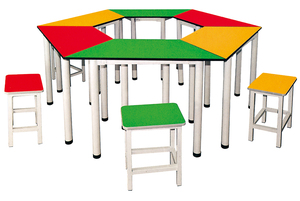 Vente en gros de meubles de jardin d'enfants Flyfashion Tables et chaises en plastique pour enfants Table d'étude et ensemble de chaises Table d'apprentissage pour enfants - Product Image 5