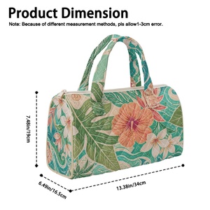 Sac à main brodé personnalisé avec imprimé Tiare des îles de <span class=keywords><strong>Tahiti</strong></span> et imprimé floral Hibiscus des Fidji, idéal pour le shopping, les voyages et le quotidien - Product Image 6