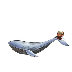 Grande scultura da giardino in metallo piccola scultura decorativa per la casa in acciaio inox Panther scultura domestica - Product Image 4