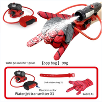Pistol Air Plastik ABS Spiderman Musim Panas, Mainan Peluncur Pergelangan Tangan untuk Anak-anak, Permainan Pantai Luar Ruangan