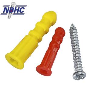 <span class=keywords><strong>HEAN</strong></span> Modèle 005 Meilleures ventes Cheville de fixation murale en béton galvanisée et plastifiée à tête fraisée, filetage M4, 50 lb, pour usage de construction - Product Image 1