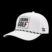 Casquette de baseball structurée imperméable à deux tons personnalisée pour uniforme de club sportif avec logo en patch de caoutchouc PVC OEM