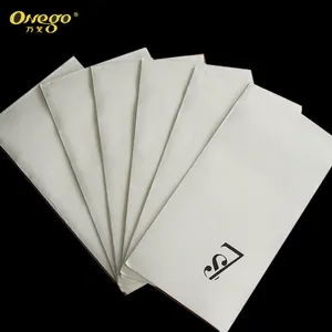 Servilletas de fibra de bambú marrón claro Diseño de cartón Servilletas de papel tisú pequeñas con logotipo personalizado