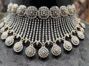 Collier ras du cou certifié en or 14 carats avec diamants naturels Ensemble de bijoux de mariée de luxe élégants avec de vrais diamants pour les occasions spéciales - Product Image 5