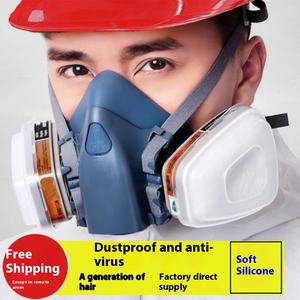 Venta directa de fábrica Protección Fácil de limpiar Pintura en aerosol Máscara facial de polvo de seguridad especial Respirador de gas - Product Image 2
