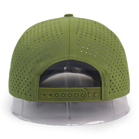 Gorra de béisbol hidroperforada con corte láser, impermeable, a la moda 2026, gorra de malla de 5 paneles personalizada, gorras trucker ajustables