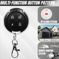 Vente en gros d'accessoires de porte de garage sans fil de haute qualité universels 433mhz avec télécommande