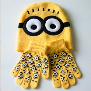 Guantes cálidos de punto para niños con dibujos animados Conjunto de sombrero y guantes de invierno Spider Man para niños - Product Image 6