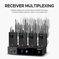 Système de monitoring intra-auriculaire sans fil à 2 canaux ER-280 portable avec suppression du bruit pour les performances en église, les discours, la scène LED, l'enregistrement XLR