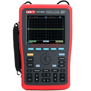 Oscilloscope numérique portable Uni-T à 2 canaux, fréquence d'échantillonnage 250M1G, modèles UTD1062C, UTD1102C, UTD1202C - Product Image 3
