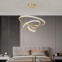 Plafonnier Led circulaire suspendu au Design moderne, luminaire décoratif d'intérieur, idéal pour un salon ou un hôtel