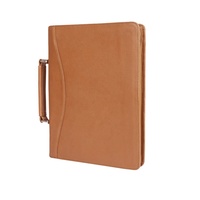 Carte A4 personnalisée en cuir Conférence Présentation Dossier Organisateur ISO BSCI Usine Cadeau Portefeuille Document Sac Classeur Fichier Classement
