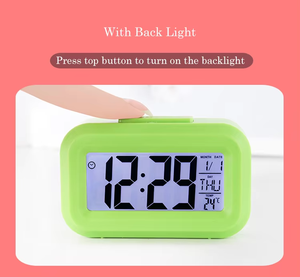 Mini Size LCD <b>Digital</b> Alarm <b>Clock</b> With Backlight Date Week Temperature Display Timing <b>Clocks</b> for Bedside - Product Image 2