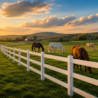 Système de clôture de ranch équestre haute résistance - Sûr et durable pour l'utilisation en pâturage/enclos