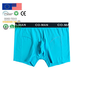 Sous-vêtements pour hommes écologiques, bleu clair, confortables, élégants, en modal, caleçons et boxers pour hommes, boxers sans couture - Product Image 1
