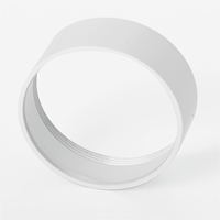 Aluminium-Lampengehäuse CNC-Gedrehte Glatte Lampenringe Korrosionsbeständige Beleuchtungskomponenten Kundenspezifische Zeichnungen Möglich