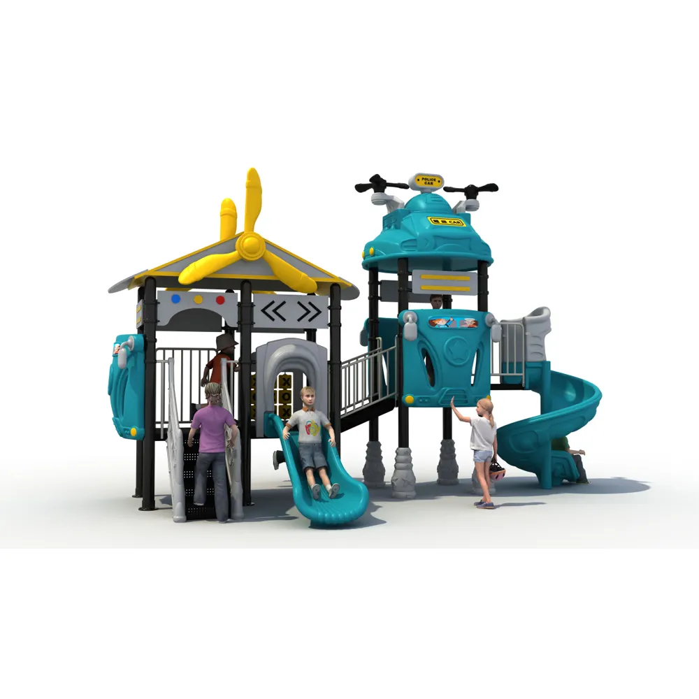 معدات ملعب خارجية بمضمون طائرة معدات ملعب خارجية بلاستيكية للتسلية للأطفال
