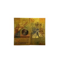 Nouveaux billets de banque suisses de 6 types, billets de banque colorés en or 24 carats pour collection