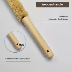 Beechwood Wooden/steel Handle Bottle Brush Cup Brush