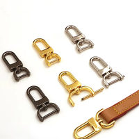 Lanière en métal de 16 mm, 20 mm, 25 mm, petit mousqueton à clip, boucle à fermoir, fermoir pivotant pour sac avec vis détachables