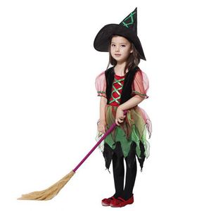 Nouveauté - Costume de sorcière pour filles pour fête d'Halloween, robe de cosplay avec chapeau 4ourcostumes - Product Image 6