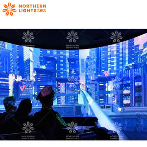 Northern Lights Projection immersive 12 écrans de cinéma numériques 5D <span class=keywords><strong>VR</strong></span> assis Théâtre orbital Cinéma à l'œil nu - Product Image 5