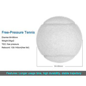 <span class=keywords><strong>Pelota</strong></span> de <span class=keywords><strong>Tenis</strong></span> Blanca Duradera de Alta Calidad, Rebote de 135-145 CM, Nueva Tecnología Sin Presión, Fácil de Lavar, Bienvenido OEM - Product Image 2