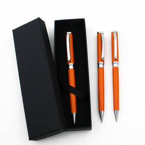 Bolígrafo Metálico Promocional Naranja con Logotipo Personalizado - Product Image 2