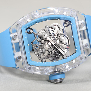 Luxury Skeleton Mechanical <b>Watch</b> Balance Spring Movement Crystal <b>Case</b> Enhanced Waterproof Anti-fog Wristwatch Timepiece - Product Image 5